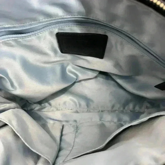 Coach East West Gallery Embossed Patent Leather Tote Black - Picture 11 of 15